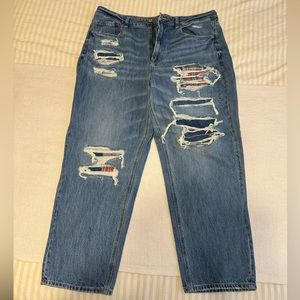 American Eagle Mom Straight Jeans size 18R